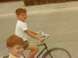 Fred's first bike: You should have seen Jeff running when Fred got his first car!